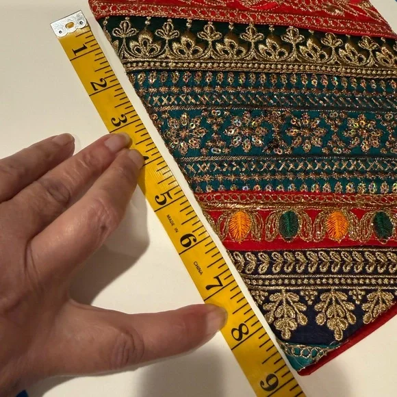 India Boutique Multicolor Embroidered Clutch $25 each - Picture 8 of 16